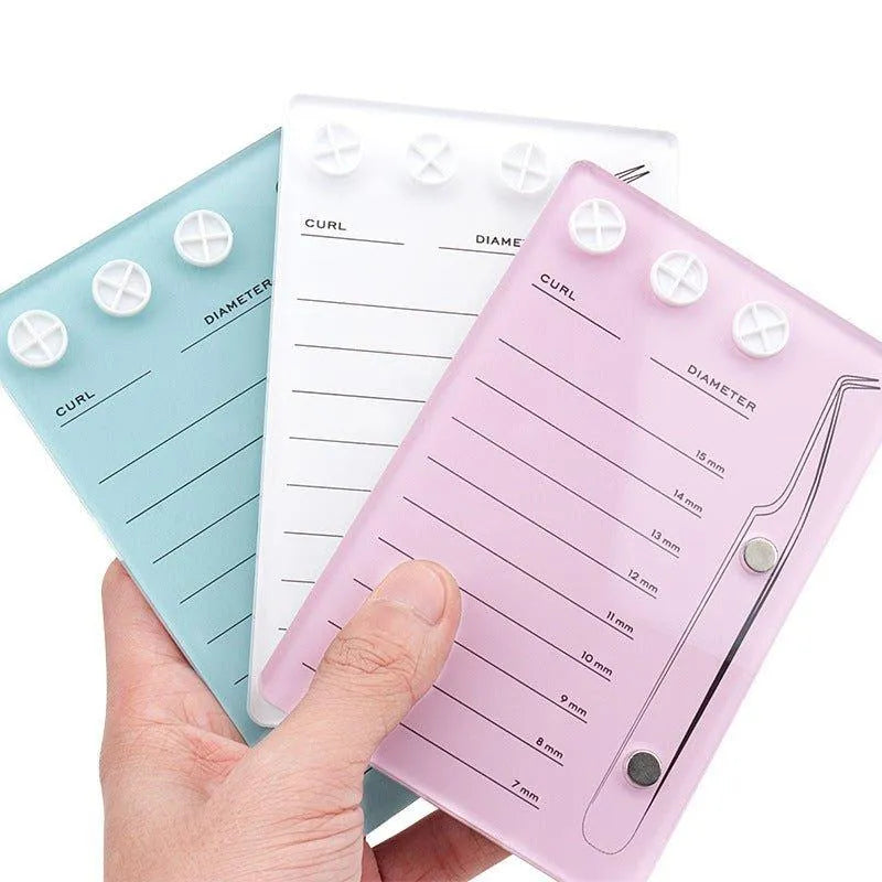 crystal-acrylic-lash-tile-with-magnetic-tweezer-holder-lashladypro-3