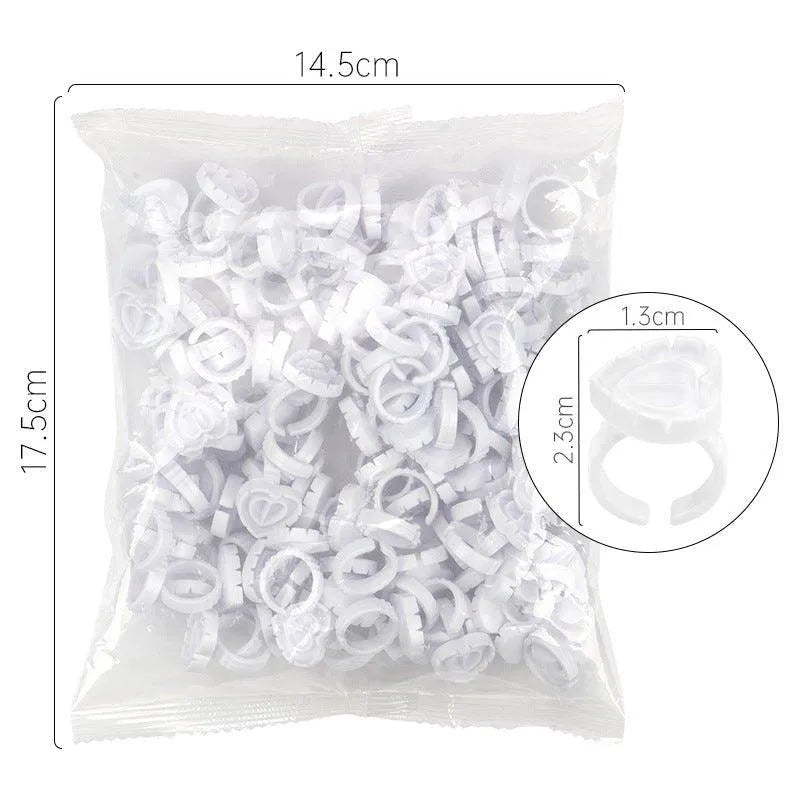 Glue Rings for Eyelash Extension 100pcs/pack for professional lash extension use
