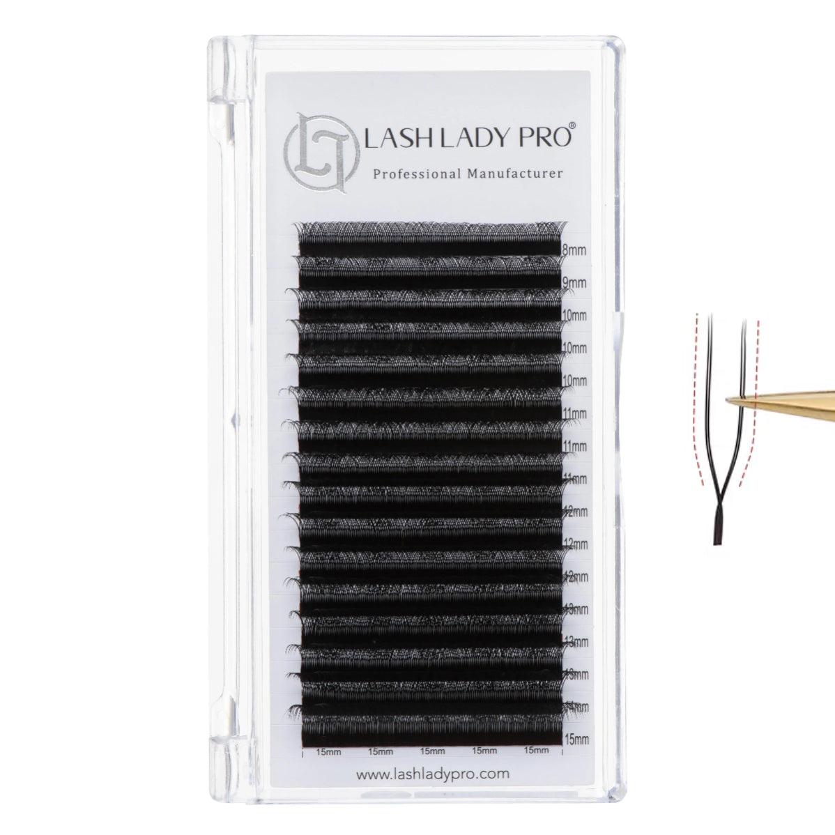 U Shape YY Lash 0.07mm for professional lash extension use