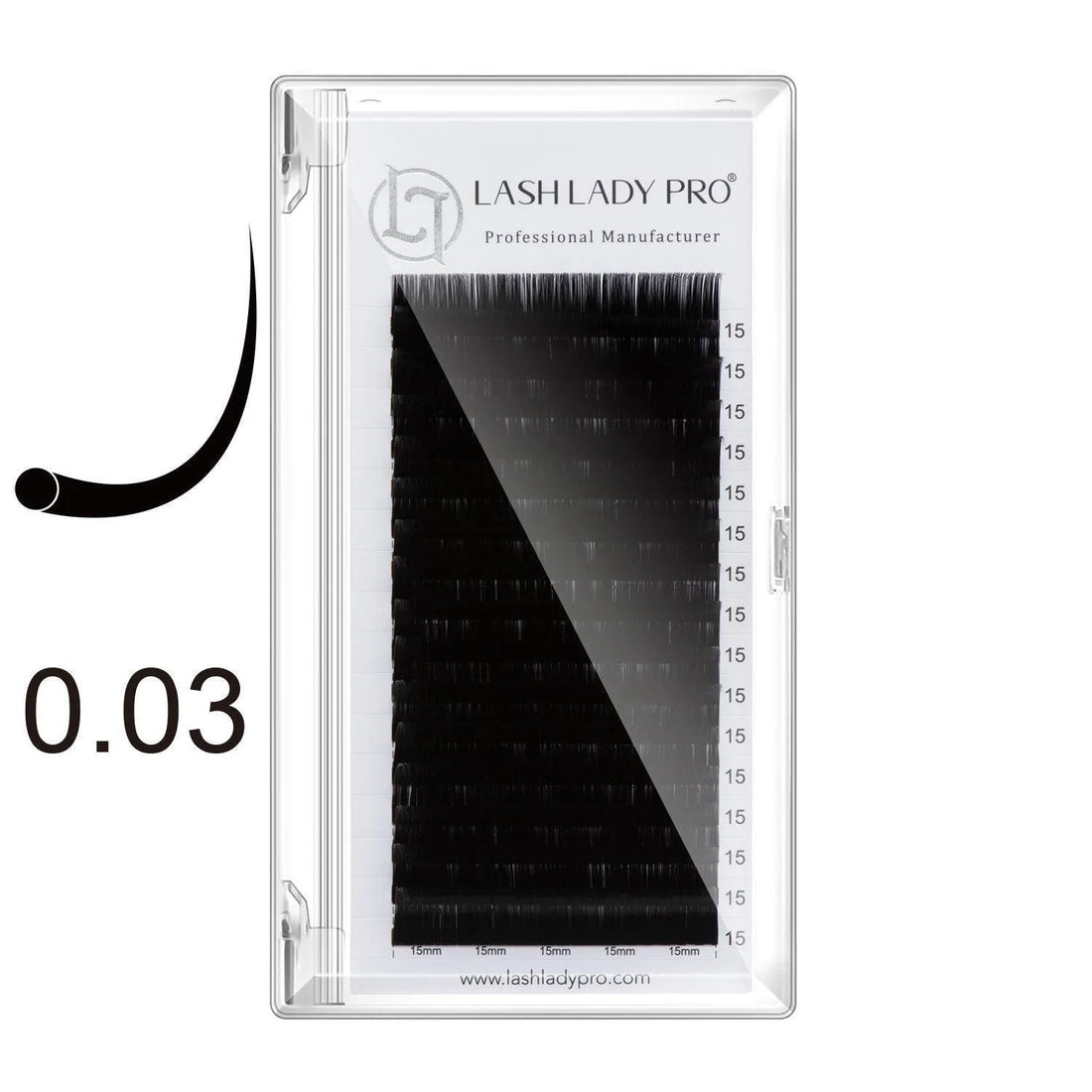0.03mm Mega Volume Lash Extensions | Lash Lady Pro for professional lash extension use
