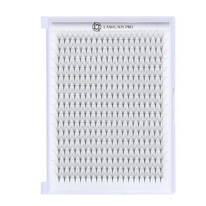 Premade Fans Lashes - 320 Fans 10D 0.05 Pointy Base | 16 Rows for professional lash extension use