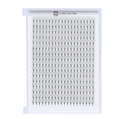 Premade Fans Lashes - 320 Fans 12D 0.05 Pointy Base | 16 Rows for professional lash extension use