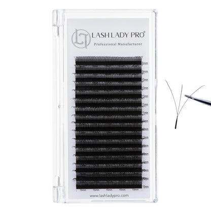 3D W Eyelash Extensions 0.07 for professional lash extension use