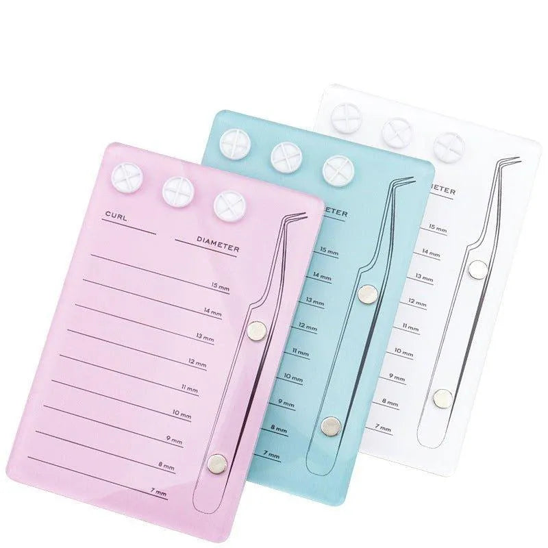 Crystal Acrylic Lash Tile With Magnetic Tweezer Holder for professional lash extension use