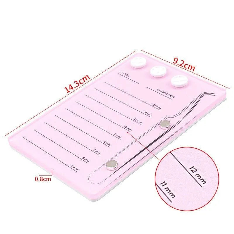 Crystal Acrylic Lash Tile With Magnetic Tweezer Holder, product image 2