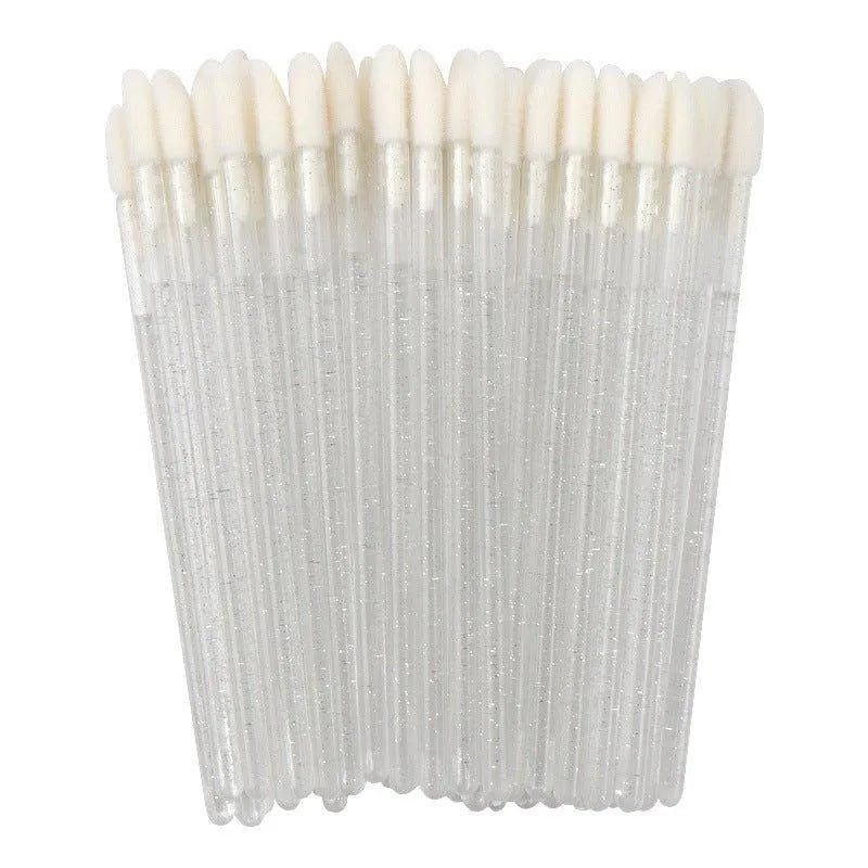 Disposable Crystal Lip Brushes (50 pcs/pack) for professional lash extension use
