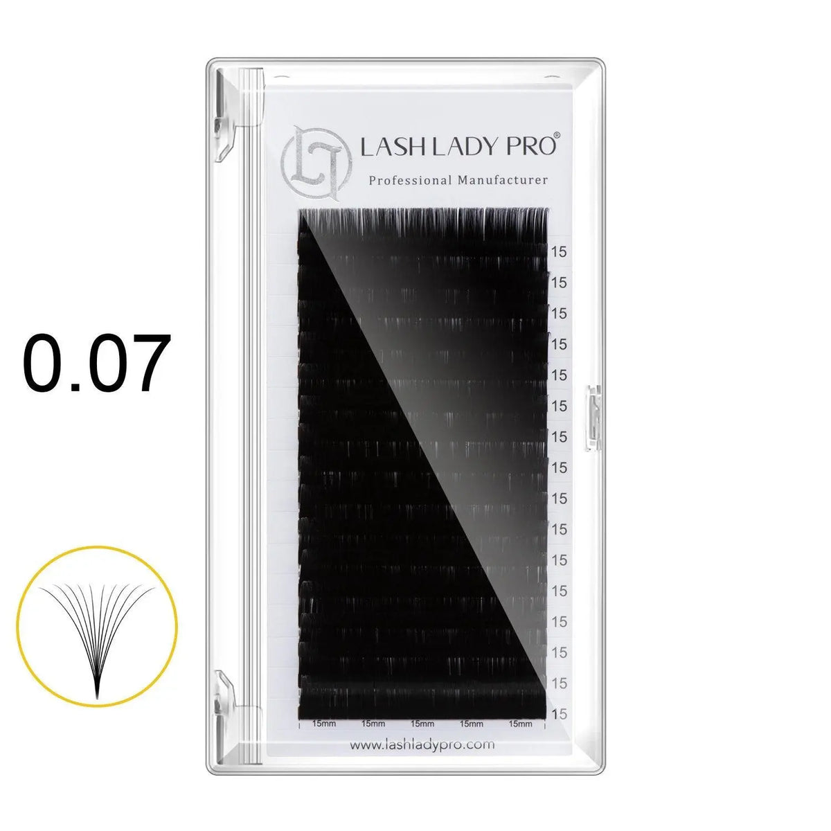 Easy Fanning Eyelash 0.07 for professional lash extension use