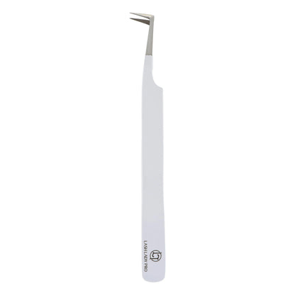 LF-08 Fiber Tip 90 Degree Boot Tweezer for professional lash extension use