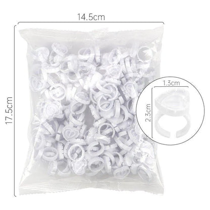 Glue Rings for Eyelash Extension 100pcs/pack for professional lash extension use