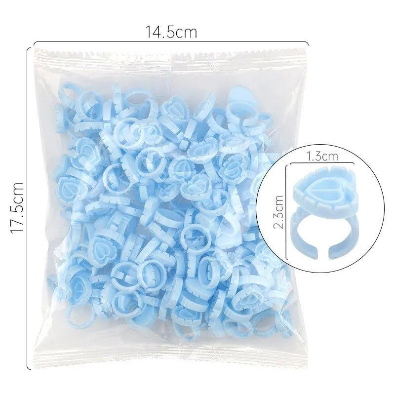 Glue Rings for Eyelash Extension 100pcs/pack, product image 3