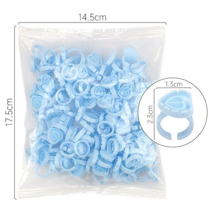 Glue Rings for Eyelash Extension 100pcs/pack, product image 3