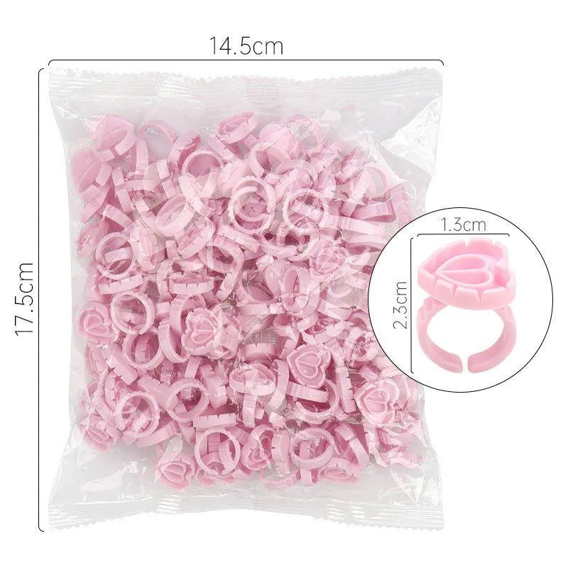 Glue Rings for Eyelash Extension 100pcs/pack, product image 4