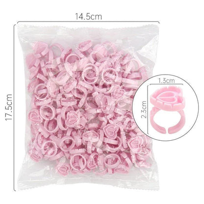 Glue Rings for Eyelash Extension 100pcs/pack, product image 4