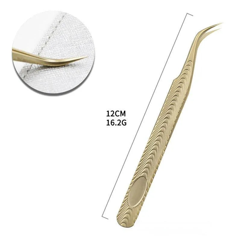 LG-01 Gold Volume Tweezer for professional lash extension use