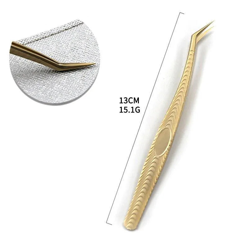 LG-04 Gold Tweezer for professional lash extension use