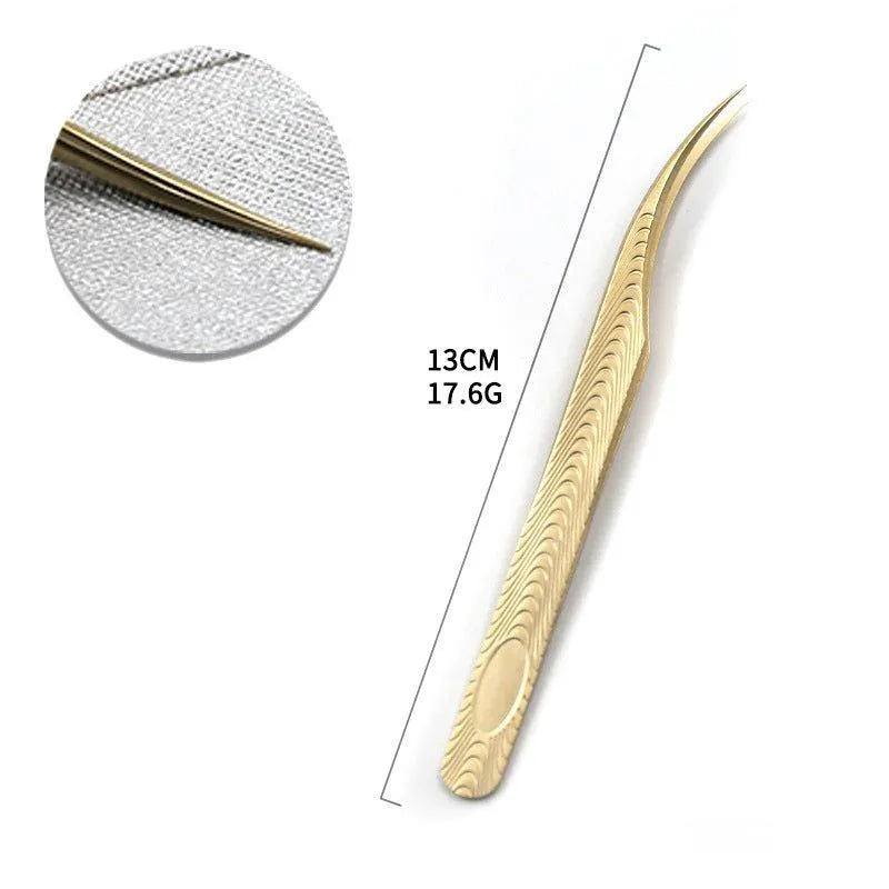 LG-06 Gold Isolation Tweezer for professional lash extension use