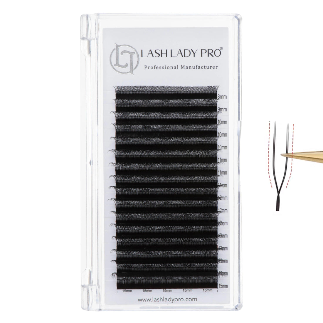 U Shape YY Lash 0.07mm for professional lash extension use